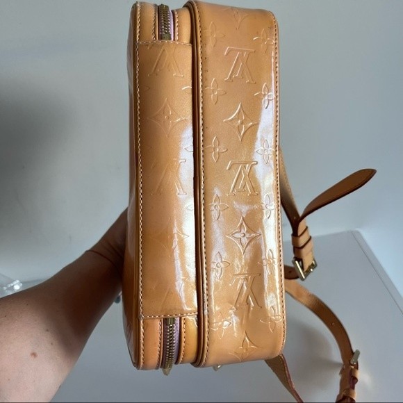 Louis Vuitton LV Backpack Bag  Orange Vernis Authentic - Picture 5 of 13